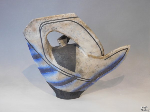 David Howard Jones - Raku Teapot form