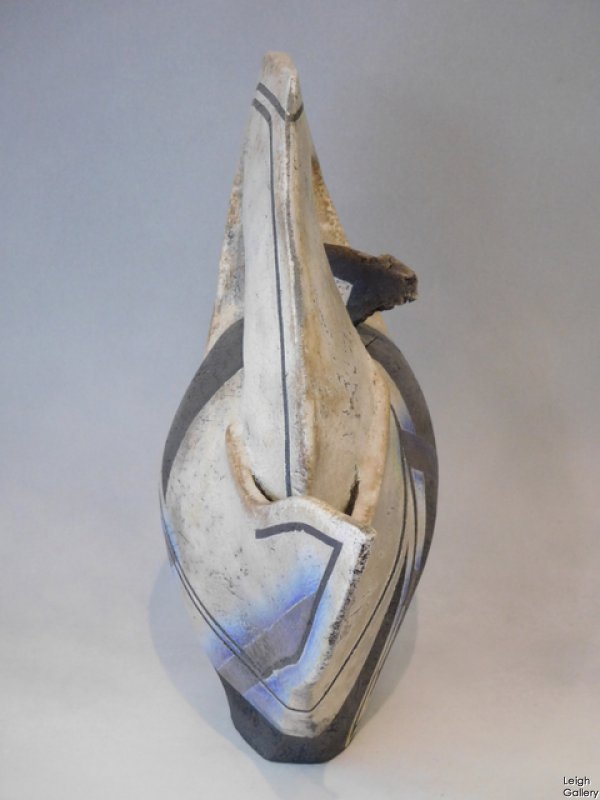 David Howard Jones - Raku Teapot form