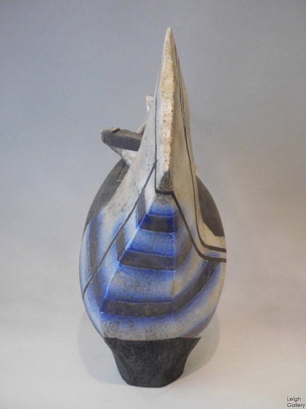 David Howard Jones - Raku Teapot form